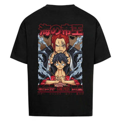 Luffy x Shanks Oversized Shirt - Topdiffstore