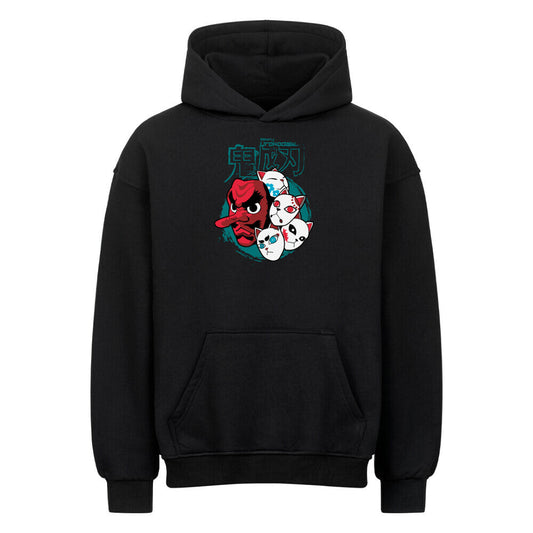 Sakonji Urokodaki & the Fox Masks Oversized Hoodie - Topdiffstore