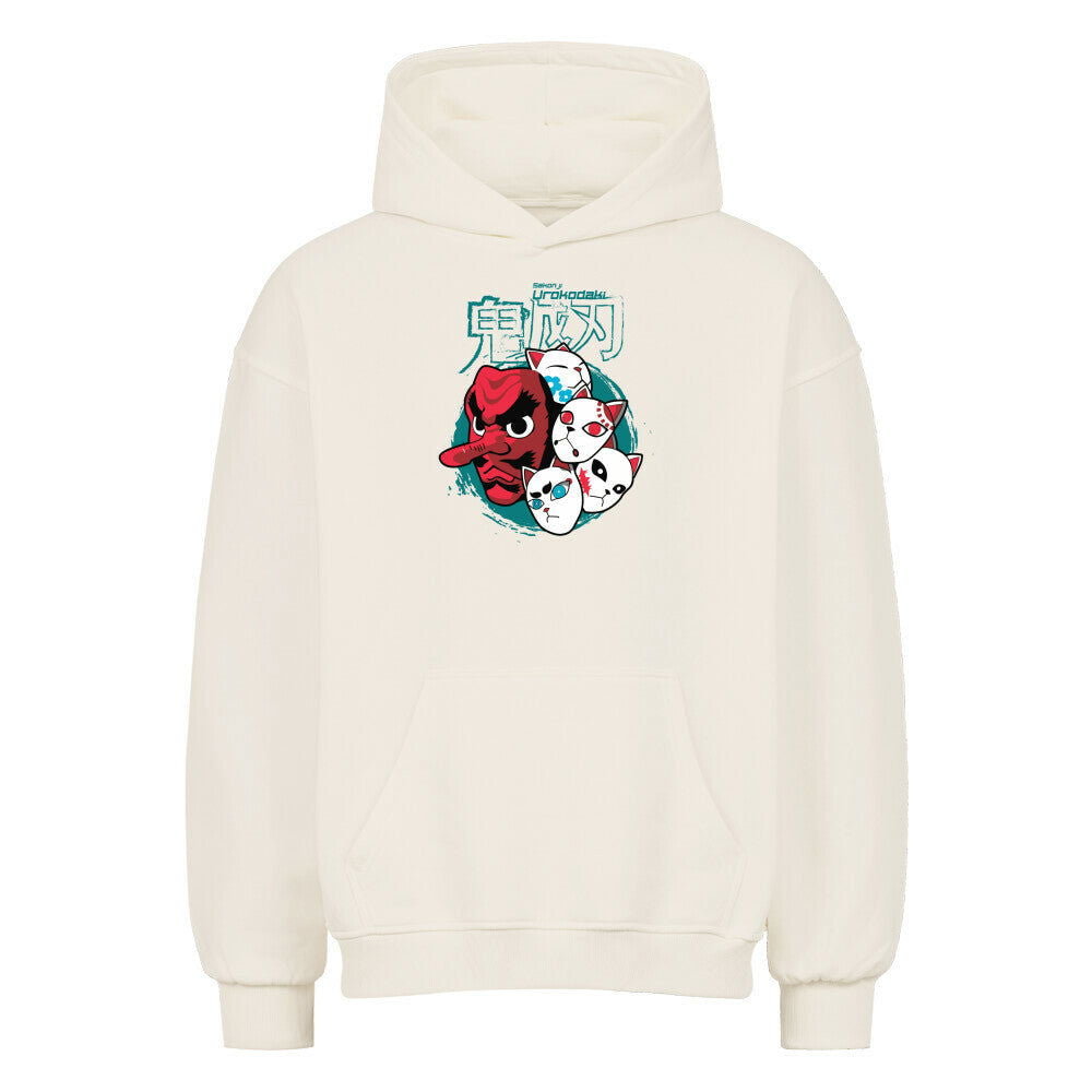 Sakonji Urokodaki & the Fox Masks Oversized Hoodie - Topdiffstore