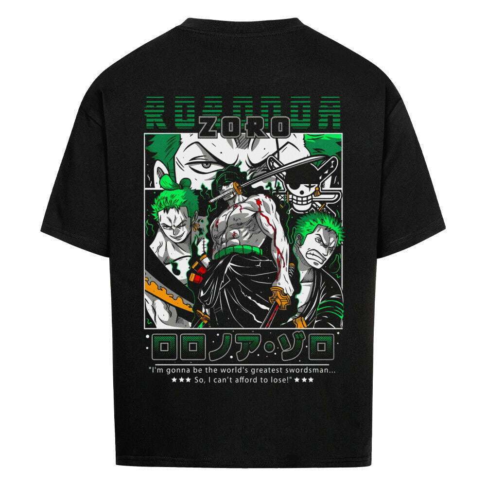 Three-Sword Style Zoro Oversized Shirt - Topdiffstore