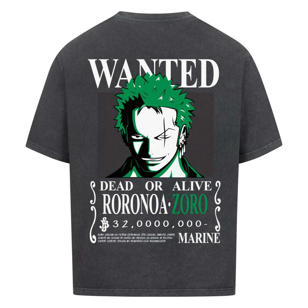 Zoro wanted Oversized Shirt - Topdiffstore