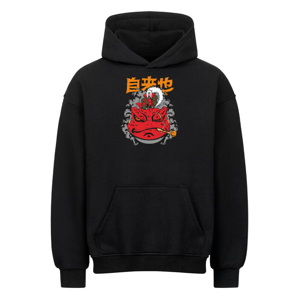 Jiraiya on Gamabunta Oversized Hoodie - Topdiffstore