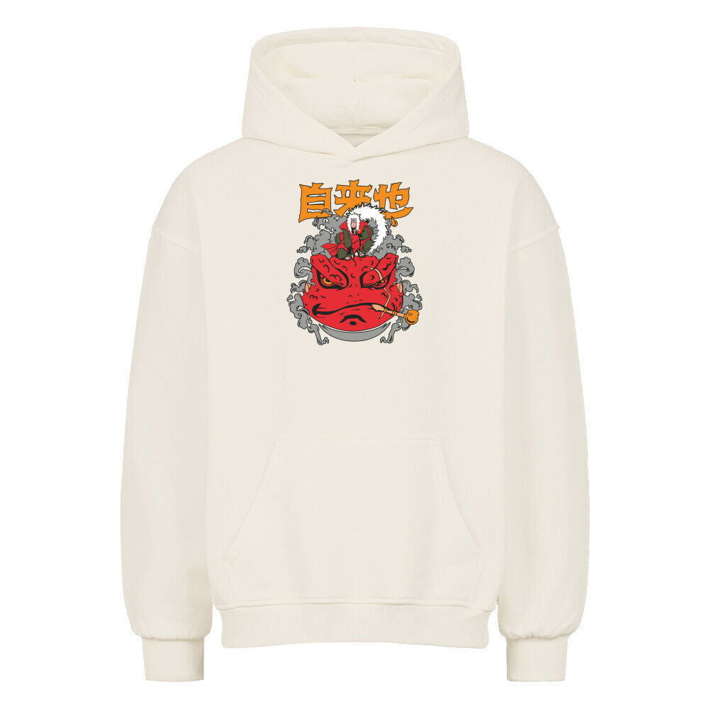 Jiraiya on Gamabunta Oversized Hoodie - Topdiffstore