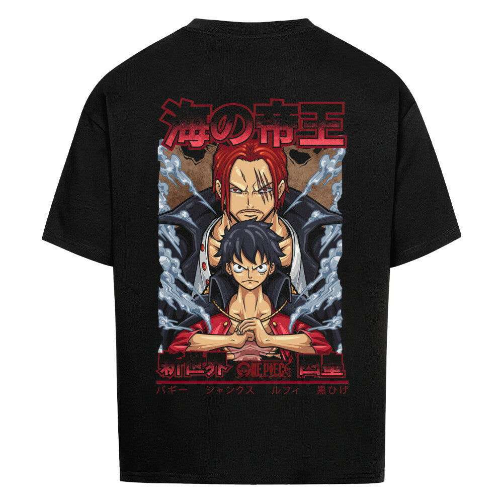Luffy x Shanks Oversized Shirt - Topdiffstore