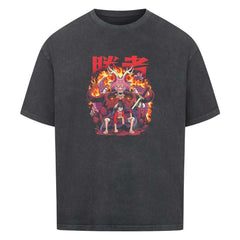 Pirate King Luffy Oversized Shirt - Topdiffstore