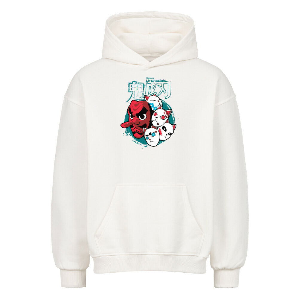 Sakonji Urokodaki & the Fox Masks Oversized Hoodie - Topdiffstore