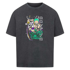 Three-Sword Style Zoro Oversized Shirt - Topdiffstore