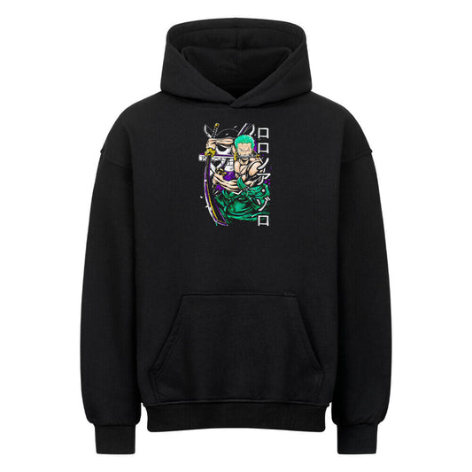 Three-Sword Style Zoro Oversized Hoodie - Topdiffstore